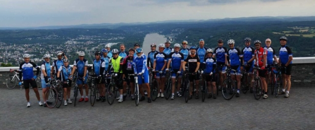 Rennradgruppe, Gemeinsame Vortour zum Drachenfels (2019)